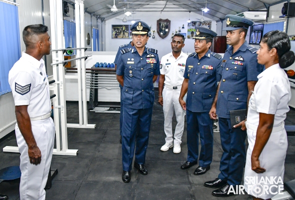 COMMANDER'S INSPECTION OF SLAF STATION WEERAWILA