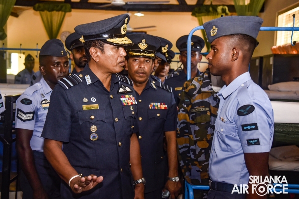 COMMANDER'S INSPECTION OF SLAF STATION WEERAWILA