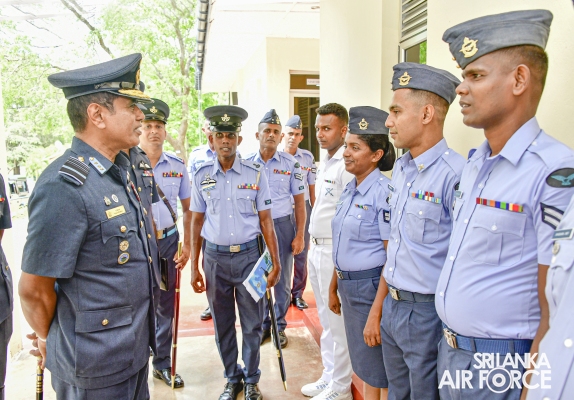 COMMANDER'S INSPECTION OF SLAF STATION WEERAWILA