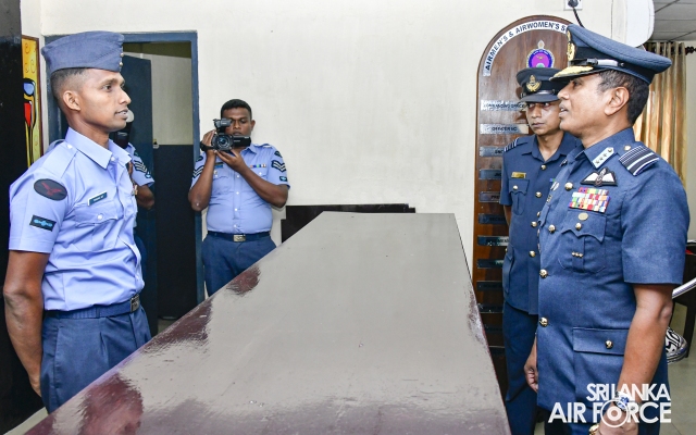 COMMANDER'S INSPECTION OF SLAF STATION WEERAWILA