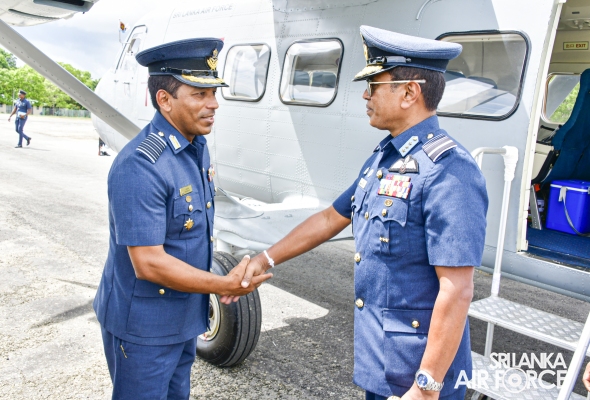 COMMANDER'S INSPECTION OF SLAF STATION WEERAWILA
