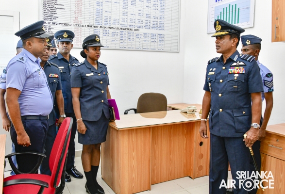 COMMANDER'S INSPECTION OF SLAF STATION WEERAWILA
