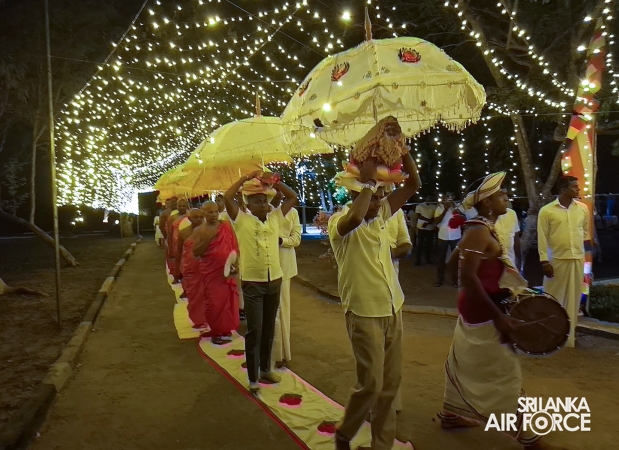 ALL-NIGHT PIRITH CHANTING CEREMONY AT SLAF STATION WEERAWILA