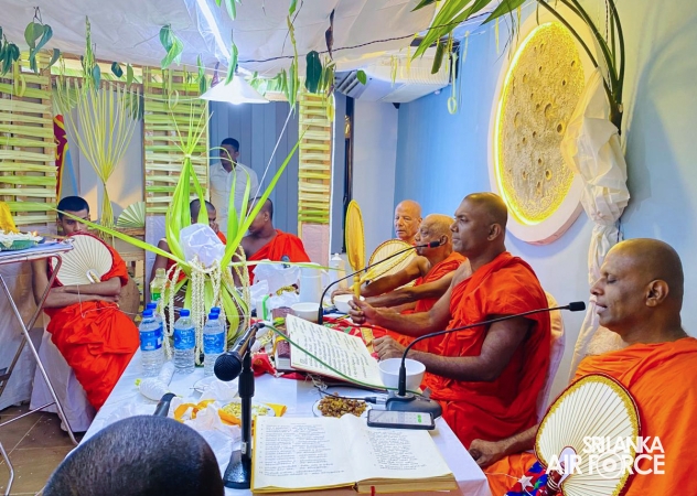 ALL-NIGHT PIRITH CHANTING CEREMONY AT SLAF STATION WEERAWILA