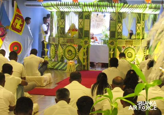 ALL-NIGHT PIRITH CHANTING CEREMONY AT SLAF STATION WEERAWILA