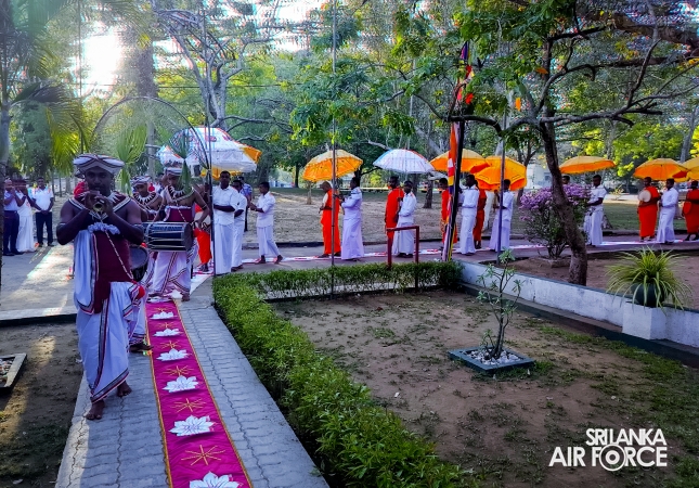ALL-NIGHT PIRITH CHANTING CEREMONY AT SLAF STATION WEERAWILA