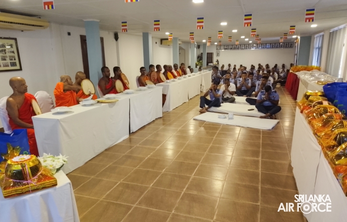 ALL-NIGHT PIRITH CHANTING CEREMONY AT SLAF STATION WEERAWILA