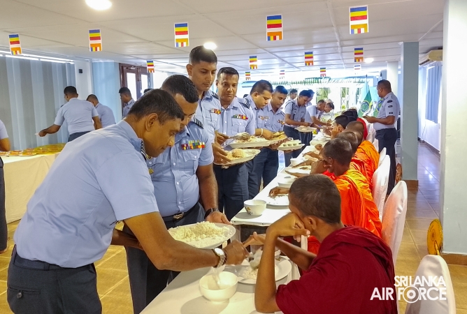 ALL-NIGHT PIRITH CHANTING CEREMONY AT SLAF STATION WEERAWILA