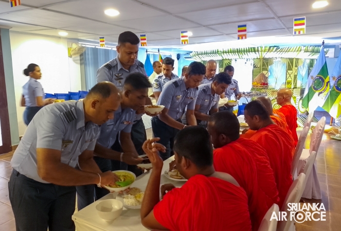ALL-NIGHT PIRITH CHANTING CEREMONY AT SLAF STATION WEERAWILA