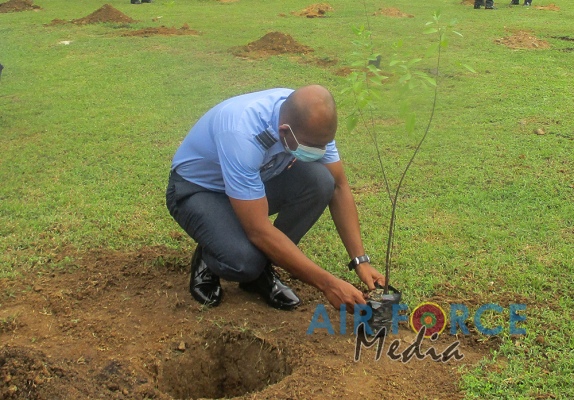 White Sandalwood Tree Planting Programme by SLAF Station Weerawila