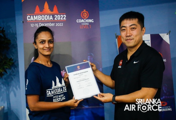 CORPORAL
LAKSHIKA DESERVES AS THE INTERNATIONAL WRESTLING REFEREE LEVEL I OLYMPIC
STYLE CATEGORY III