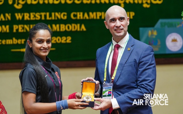 CORPORAL
LAKSHIKA DESERVES AS THE INTERNATIONAL WRESTLING REFEREE LEVEL I OLYMPIC
STYLE CATEGORY III