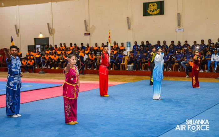 SLAF WOMEN’S TEAM DOMINATES AT 13th DEFENCE SERVICES WUSHU CHAMPIONSHIP 2025