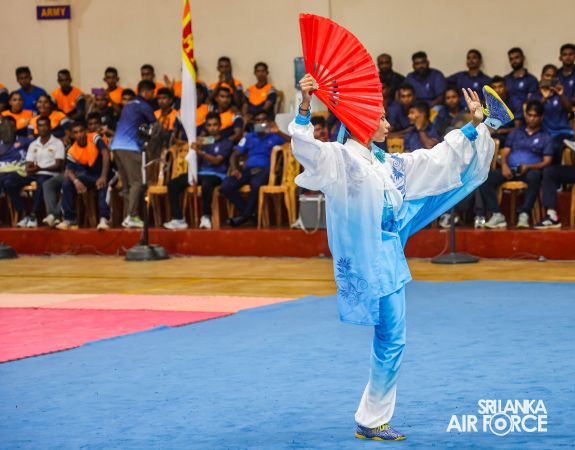SLAF WOMEN’S TEAM DOMINATES AT 13th DEFENCE SERVICES WUSHU CHAMPIONSHIP 2025