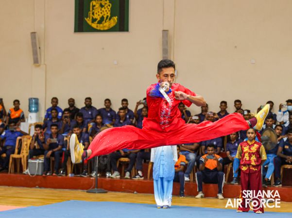 SLAF WOMEN’S TEAM DOMINATES AT 13th DEFENCE SERVICES WUSHU CHAMPIONSHIP 2025