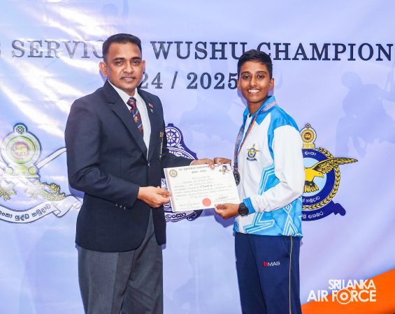 SLAF WOMEN’S TEAM DOMINATES AT 13th DEFENCE SERVICES WUSHU CHAMPIONSHIP 2025