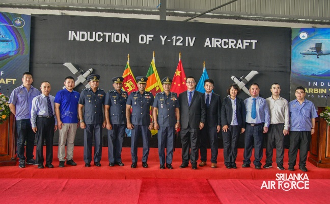 SLAF
INDUCTS TWO HARBIN Y-12 IV AIRCRAFT IN MOMENTOUS CEREMONY