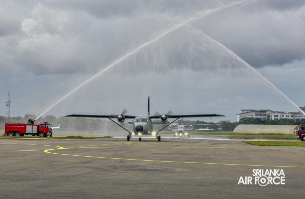 SLAF
INDUCTS TWO HARBIN Y-12 IV AIRCRAFT IN MOMENTOUS CEREMONY