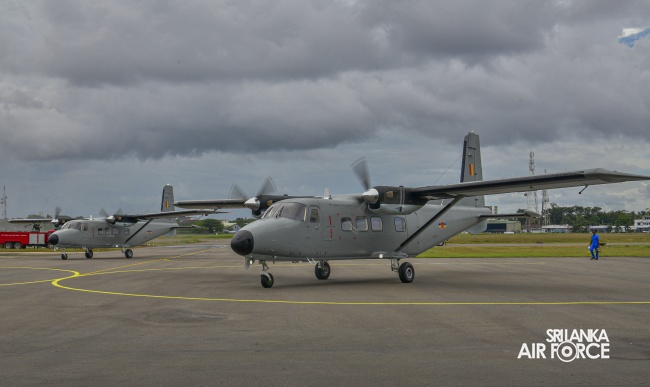 SLAF
INDUCTS TWO HARBIN Y-12 IV AIRCRAFT IN MOMENTOUS CEREMONY
